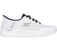 SKECHERS Herren Slipper GO WALK FLEX-NETRO WHITE NAVY - Gr. - 44