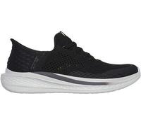 Skechers Herren Slade Quinto Sneakers,Plimsolls, Black Knit, 46 EU