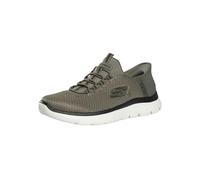 Skechers Herren Slipper Summits Sneaker Herren Grün Slip-On Freizeitschuh EU 41