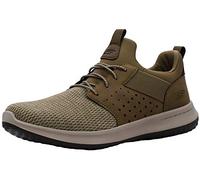 Skechers Herren-Sneaker Classic Fit Delson Camden – Khaki – Größe 11 Wide