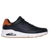 Skechers Herren UNO-Suited on Air Sneaker, Schwarz/Schwarz, 41.5 EU Weit