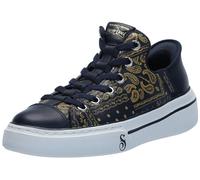 Skechers Herren Snoop One Double G Sneaker, Navy/Gold Bandana Print Leather, 47.5 EU