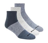 Skechers Herren Socken 3er-Pack Viertelsocken Colorbloc Blau 41-46