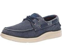 Skechers Herren Status 2.0 Lorano Mokassin, Navy Canvas, 45 EU