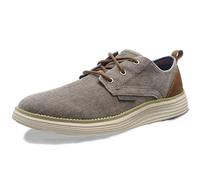 Skechers Herren Status 2.0 Pexton Derbys, Taupe Canvas, 45 EU