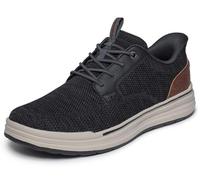 Skechers Herren Sterling Ramone Slip-InTurnschuhe, Black Knitted Mesh, 42 EU