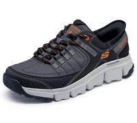 Skechers Herren Summits At 237622 Turnschuhe, Gray Synthetic/Mesh/Orange Trim, 41 EU