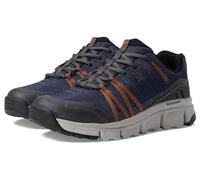 Skechers Herren Summits At Twin Bridges Turnschuhe, Navy Synthetic/Textile/Orange Trim, 39 EU