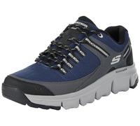 Skechers Herren Summits At Upper Draft Turnschuhe, Navy Synthetic/Mesh/Gray Trim, 44 EU