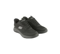 Skechers Herren Summits Leyter Sneaker | Sneaker, BBK, Schwarz, Elastische Schnürsenkel, Maschinen waschbar, Vegan, Herren, Schuhe