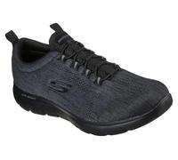 Skechers Herren Summits Louvin Turnschuhe, Black Mesh/Pu/Trim, 40 EU Weit