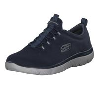 Skechers Herren Summits Louvin Turnschuhe, Navy Mesh/Pu/Trim, 40 EU