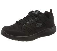 Skechers Herren Summits New World sneakers, Black Leather Pu Mesh Black Trim, 43 EU