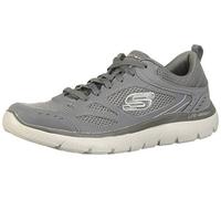 Skechers Herren Summits South Rim Turnschuhe, Charcoal Leather/Mesh/Trim, 40 EU