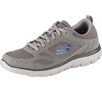 Sneaker SKECHERS "Summits-South Rim", Damen, Gr. 40, grau, Leder, Textil, Schuhe Sneaker, Freizeitschuh, Halbschuh, Schnürschuh im modernen Materialmix (85585341-40) grau