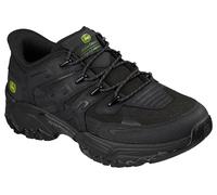 Skechers Herren Terraform Pierce Sneaker, Black Leather Synthetic Textile, 44 EU