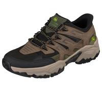 Skechers Herren Terraform Pierce Sneaker, Brown Leather Synthetic Textile Black Trim, 43 EU