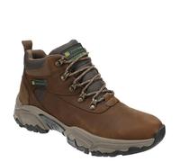 Skechers Herren Terraform Veckman Wanderstiefel, Dark Brown Leather/Duraleather/Mesh/Trim, 45 EU