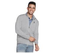 Skechers Herren The HOODLESS Hoodie Gowalk Everywhere Jacket Sweatshirt, Light Grey, Small