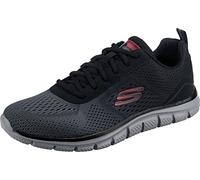 Skechers Herren Track Ripkent Sneaker, Black Mesh Charcoal Trim, 43 EU