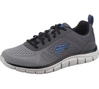 Skechers Herren Track Ripkent Sneaker, Charcoal Mesh Black Trim, 45 EU