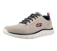 Skechers Herren TrackSchuhe | Sneaker, Taupe/Navy, Beige, Schnürung, Maschinen waschbar, Herren, Schuhe