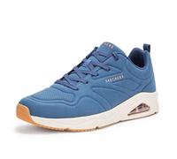 Sneaker SKECHERS "TRES-AIR UNO", Herren, Gr. 39, blau (navy), Lederimitat, sportlich, Schuhe, Freizeitschuh, Halbschuh, Schnürschuh mit Skech-Air-Luftpolsterung (89647458-39) navy