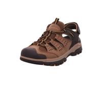 Sandale SKECHERS "TRESMEN-MENARD" Gr. 42, braun (braun, schwarz) Herren Schuhe Stoffschuhe mit LuxeFoam-Innensohle (51555267-42)