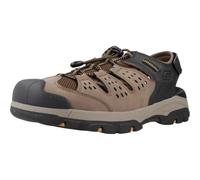 Skechers Sandalen TRESMEN-MENARD Herren LuxeFoam-Sohle Synthetik-Mesh Braun/Schwarz Gr. 42