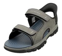 Skechers Sandalen TRESMEN Reece Slip-ins Relaxed Fit Grau Herren Größe 45