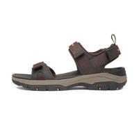 Skechers Herren Tresmen Ryer Sandalen, Chocolate Mesh/Synthetik, 45 EU