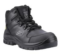 Skechers Herren Trophus Kilram Brandschutzstiefel, Black Leather Textile, 41 EU