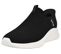 Skechers Herren Ultra Flex 3.0 Smooth Step Slip-InTurnschuhe, Black Knit/ Red Trim, 41 EU Large