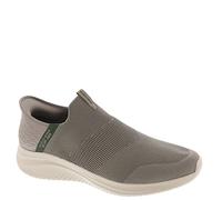 Skechers Herren Slipper Ultra Flex 3.0 Viewpoint – Slip-in – Taupe/Olive – Größe 42 EU