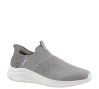 Skechers Herren Ultra Flex 3 Loafer, Grauer Strickbesatz, 7 UK Wide