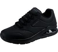 Skechers Herren Uno 2 Air Around You Sneaker, Black Duraleather Black Trim, 45 EU