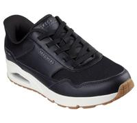 Skechers UNO Banksia Herren-Sneaker, Schwarzes Duraleather Mesh, 43 EU