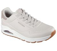 Sneaker SKECHERS "Harry Kane - Off Pitch Collection: Uno - Harry Kane Air", Herren, Gr. 41, grau (taupe), Lederimitat, Textil, casual, Schuhe, Schnürschuh signiert vom weltbekannten Fußballstar Harry