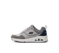 Skechers Herren Sneaker UNO Retro One 183020 grau Leder/Velours/Mesh Gr. 46 EU