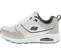 Sneaker SKECHERS "UNO-RETRO ONE" Gr. 40, grün (weiß, grün) Herren Schuhe Schnürhalbschuhe mit komfortabler Innensohle, Freizeitschuh, Halbschuh, Schnürschuh (47031345-40)