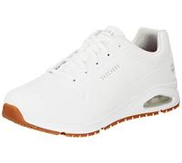 Skechers Herren UNO Sr Sutal Sneaker, White Synthetic, 45 EU