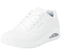 Skechers Herren UNO Stand On Air Sneaker, White Durabuck/Mesh, 41 EU