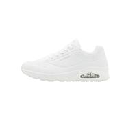 Skechers Herren UNO Stand On Air Sneaker, White Durabuck Mesh, 43 EU