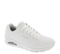 Skechers Herren UNO-Stand On Air Sneaker, White Durabuck/Mesh, 43 EU Weit