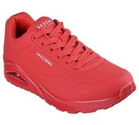 Skechers Herren Uno Stand On Air sneakers, Red Durabuck Mesh, 47.5 EU