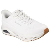 Skechers Herren UNO Step Glide On Air Sneaker, White Durabuck, 41 EU