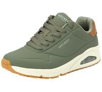 Skechers Herren UNO-Suited On Air Sneakers, Dusty Olive/Durabuck/Chestnut Suede, 41 EU