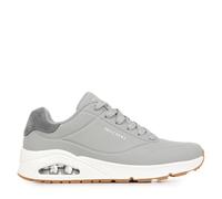 Skechers Sneaker UNO-SUITED ON AIR Herren Hellgrau Lederimitat/Veloursleder Gr. 45 Keilsohle