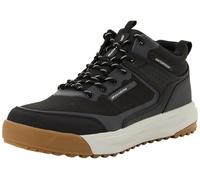 Skechers Herren Urban Street Hiker Sneaker, Black Leather/Textile/Trim, 42.5 EU