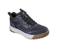 Skechers Herren Urban Street Hiker Sneaker, Black Leather/Textile/Trim, 42.5 EU